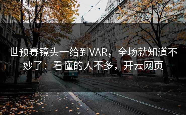 世预赛镜头一给到VAR，全场就知道不妙了：看懂的人不多，开云网页