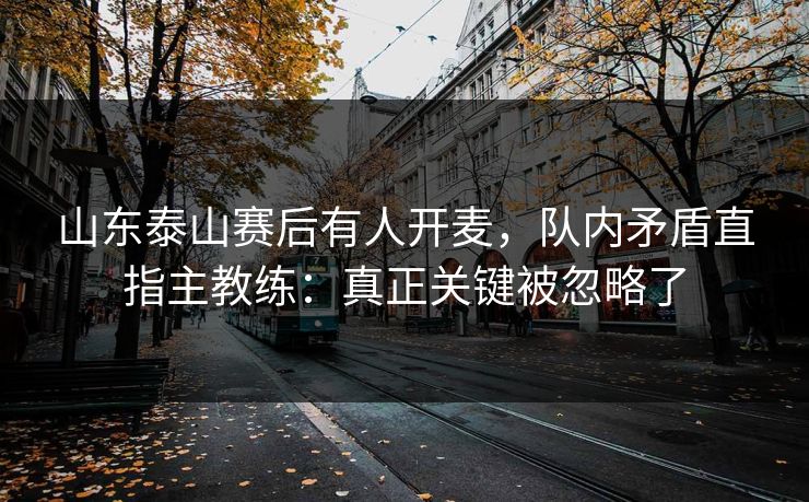 山东泰山赛后有人开麦，队内矛盾直指主教练：真正关键被忽略了