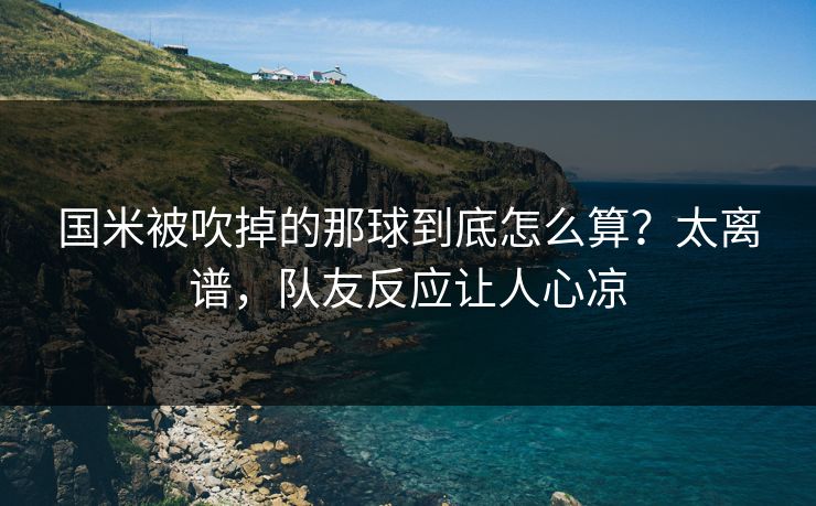 国米被吹掉的那球到底怎么算？太离谱，队友反应让人心凉